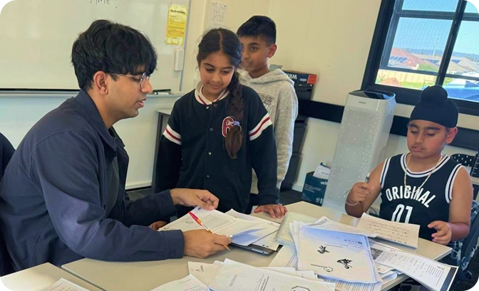 Parent and child reviewing test — GATE mock test results feedback WA