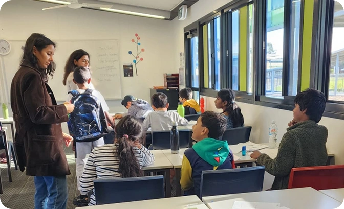 Child doing writing exercise — preparing for NAPLAN writing task in Years 3, 5, 7 & 9