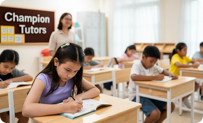Student studying selective school test materials — GATE / ASET prep in Perth