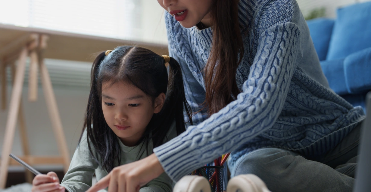 Year 3–9 student reading in library to build NAPLAN vocabulary