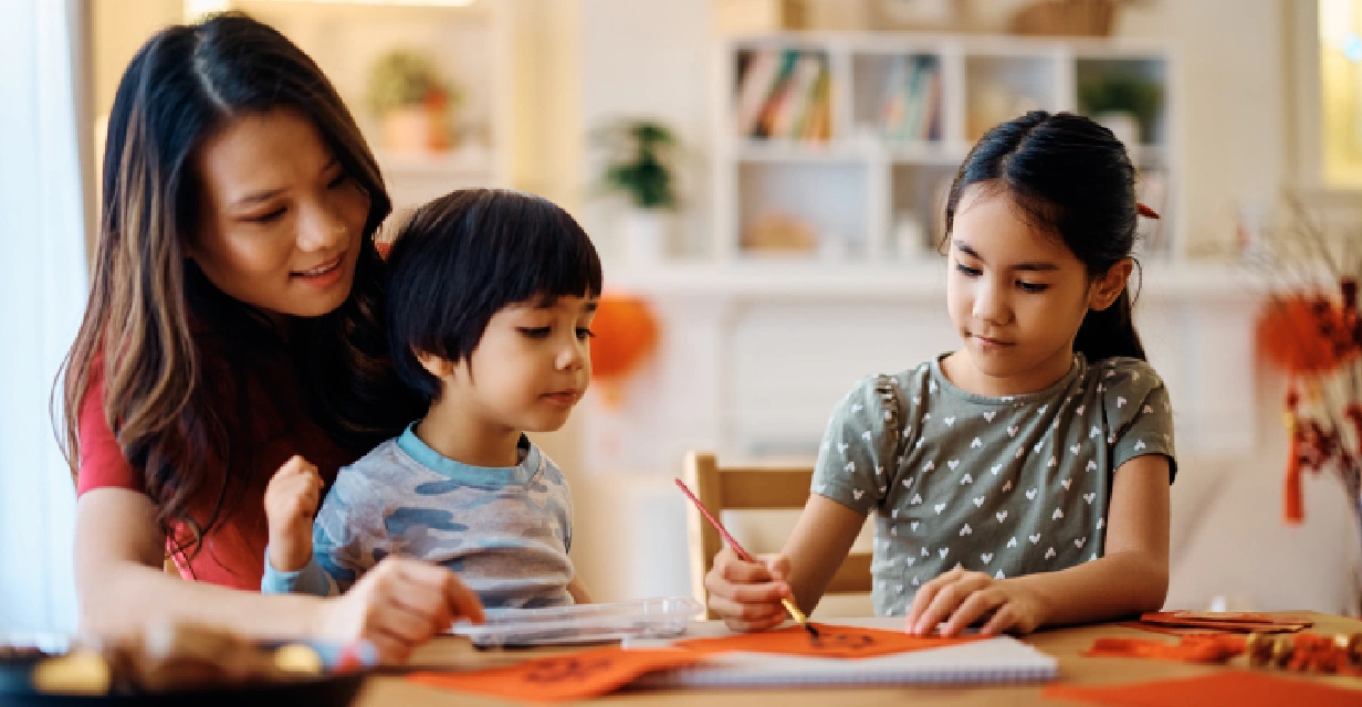 Year 3–9 student reading in library to build NAPLAN vocabulary