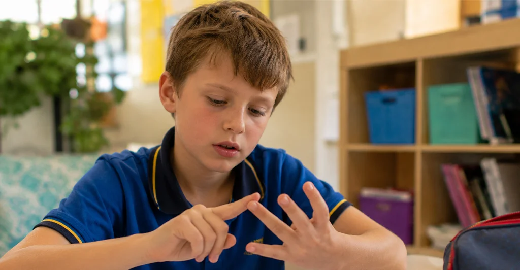 Child showing distress during maths homework out of proportion to task difficulty in Perth